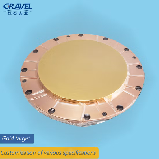 Elaborazione personalizzata del materiale target per lo sputtering dell'oro ad alta purezza